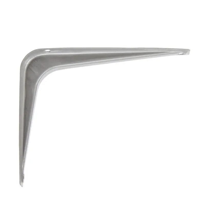 Gray Steel Shelf Bracket 6 In. Length 18 Gauge 100 Lb Capacity