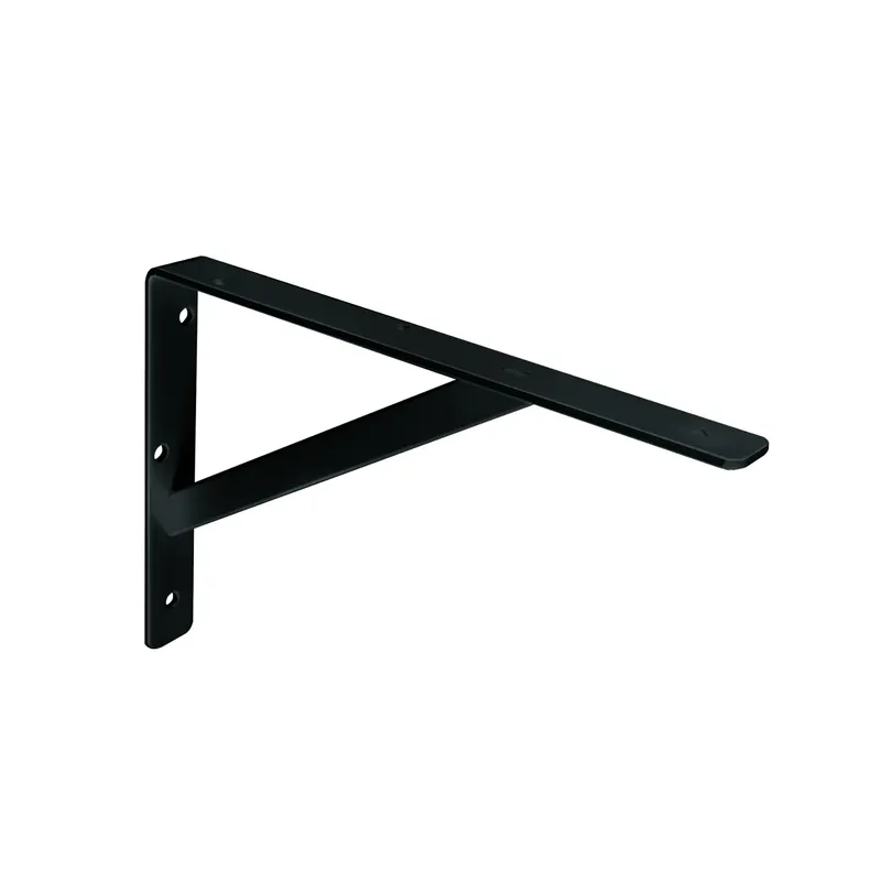 300mm 12-In. Black Heavy-Duty L-Bracket