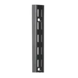 28 In. Heavy Duty Double Slot Wall Mount Standard, Black - Model 82 Blk 28