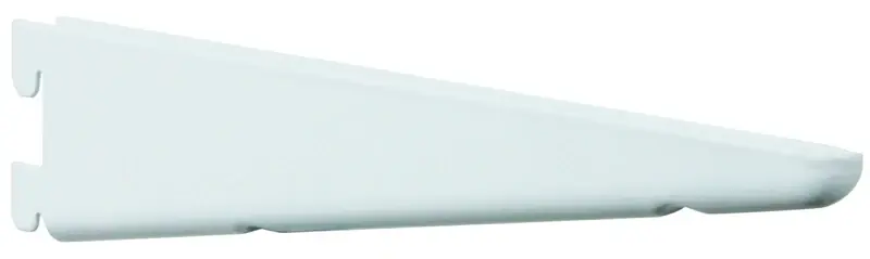 182 Series 18-1/2 In. White Steel Heavy-duty Double-slot Shelf Bracket