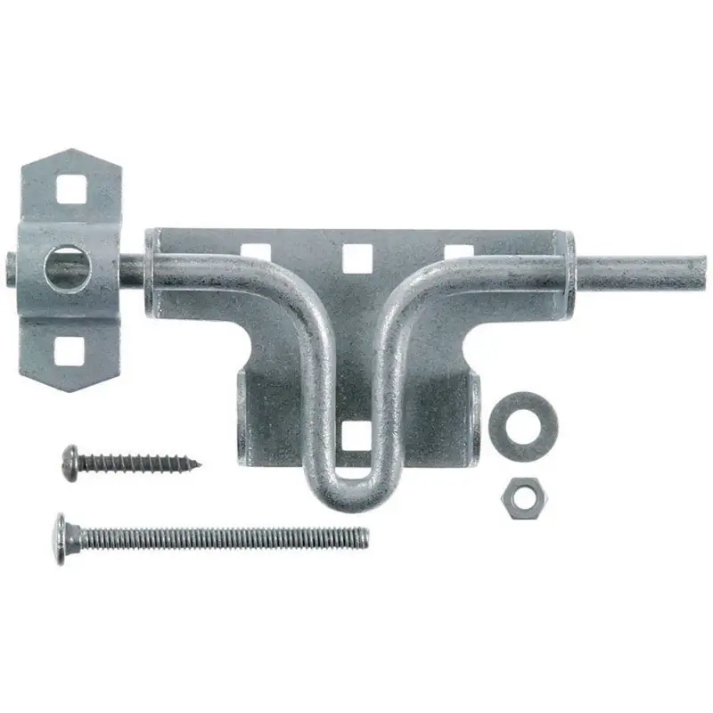 10.52 In. H X 4.75 In. W X 1.29 In. L Zinc-plated Slide Bolt Gate Latch