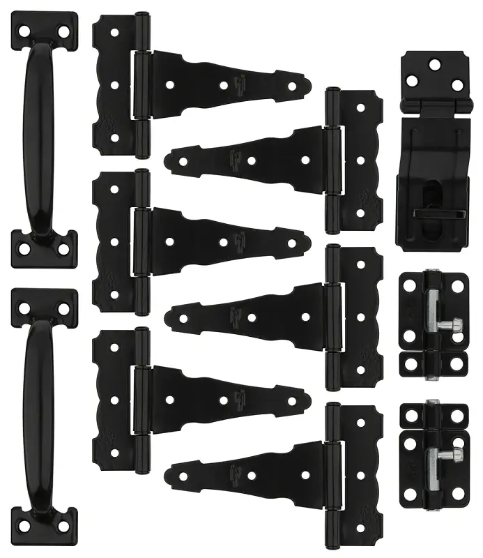 National Hardware Black Steel Shed Kit 1 Pk