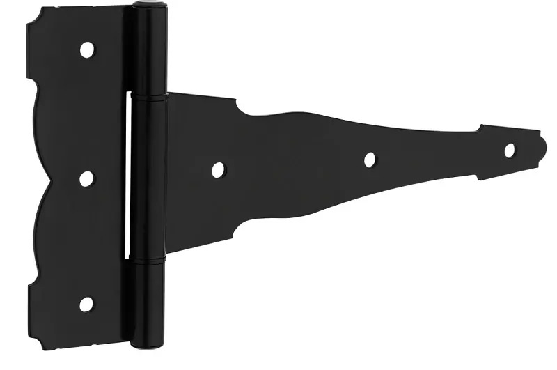National Hardware 10 In. L Black Ornamental T Hinge 1 Pk