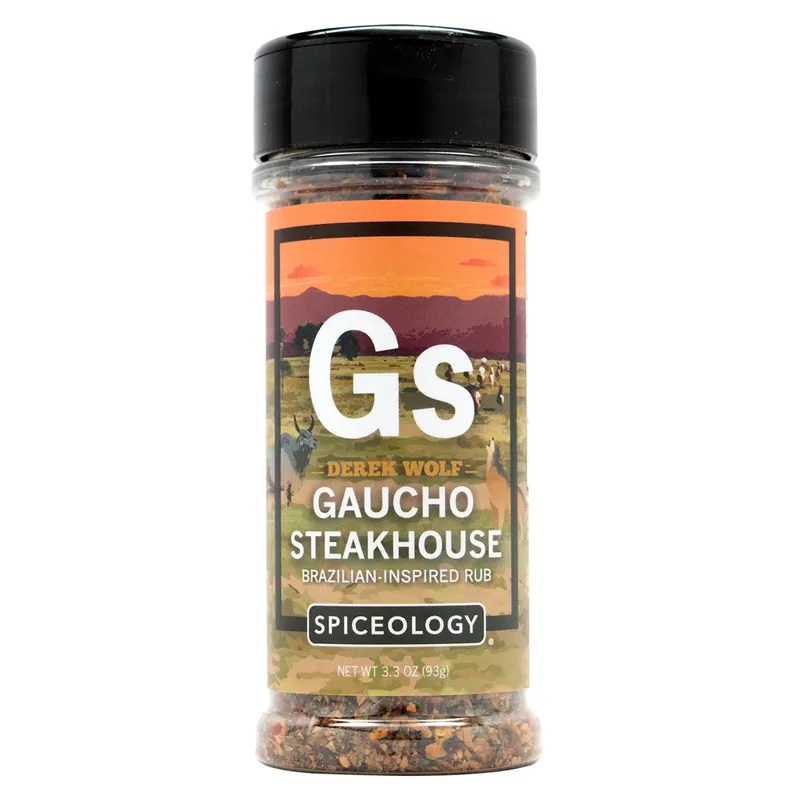 Derek Wolf Gaucho Steakhouse Seasoning Rub 3.3 Oz - Bold Flavor Blend