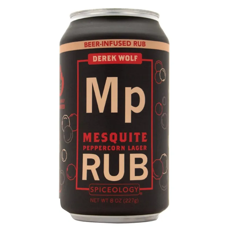 Derek Wolf Mesquite Peppercorn Lager Bbq Rub 8 Oz Jar