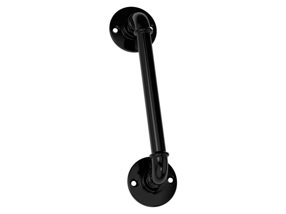 National Hardware 10.5 In. L Black Steel Gate Handle 1 Pk