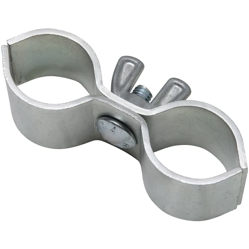 National Hardware 1.63 In. L Zinc-Plated Silver Steel Gate Pipe Clamp 1 Pk