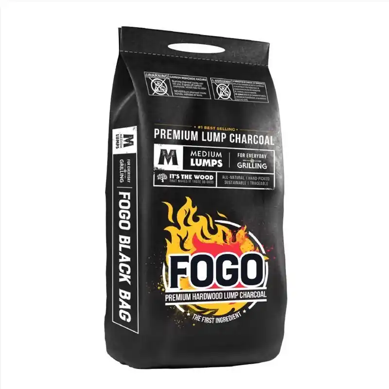 Fogo Premium All Natural Lump Charcoal 8.8 Lb Black Bag