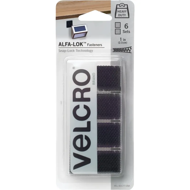 VELCRO Brand Small Nylon Hook And Loop Fastener 1 In. L 6 Pk
