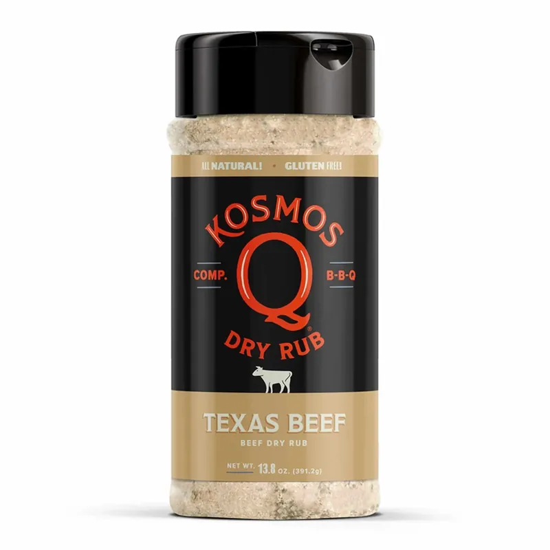 Texas Beef Dry Rub 13.8 Ounce Bottle - All Natural Bbq Seasoning