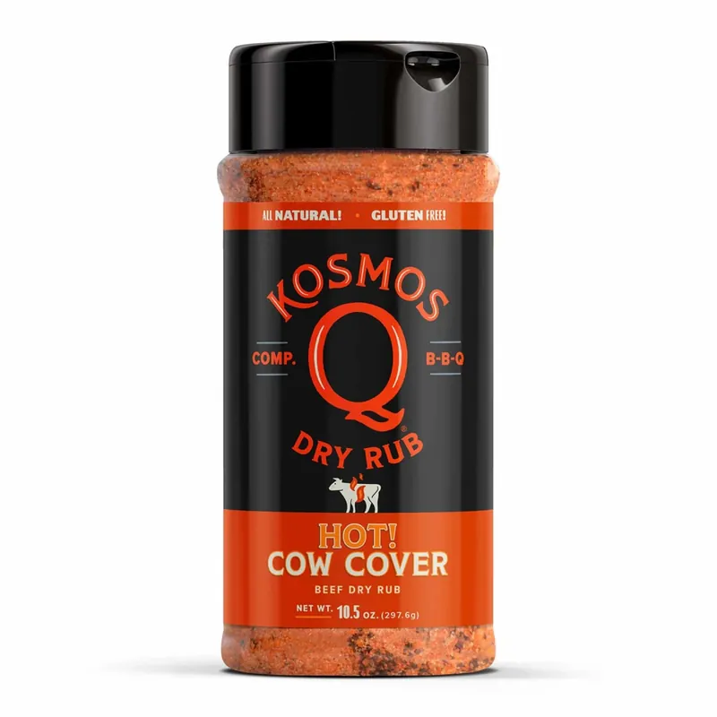 Cow Cover Hot Dry Rub 10.5 Oz - Bold Flavor For Red Meat