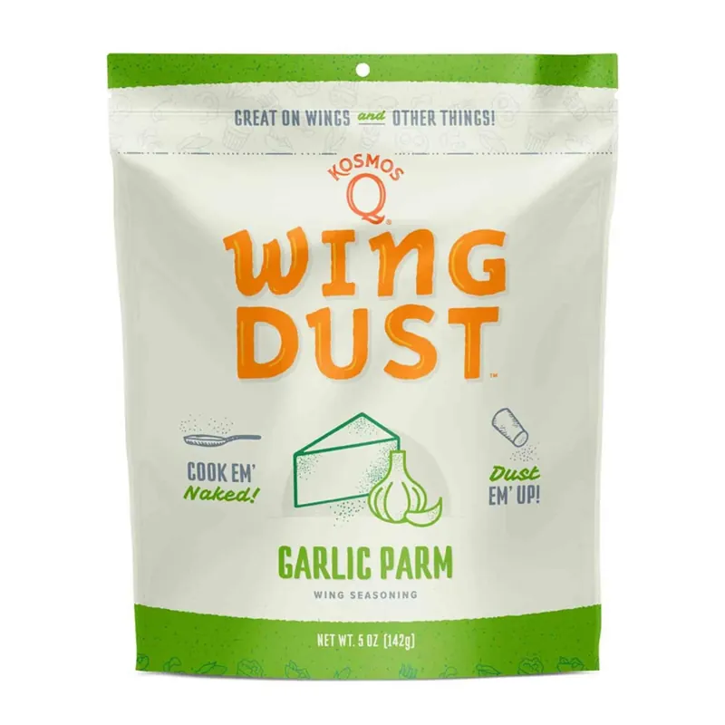 Wing Dust Garlic Parmesan Seasoning 5 Ounce Bagged Blend