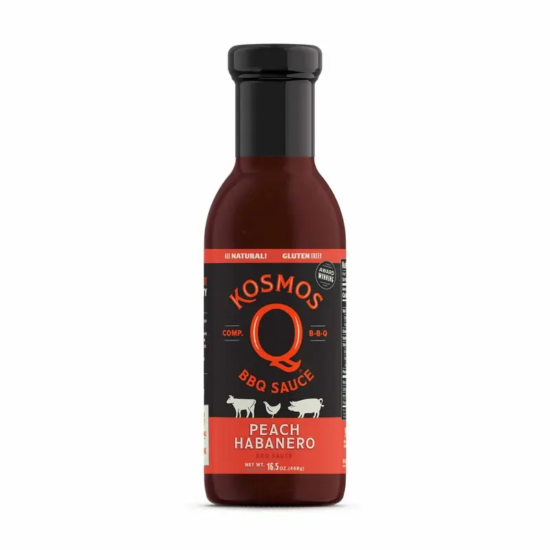 Peach Habanero Bbq Sauce 16.5 Oz - Sweet And Spicy Flavor