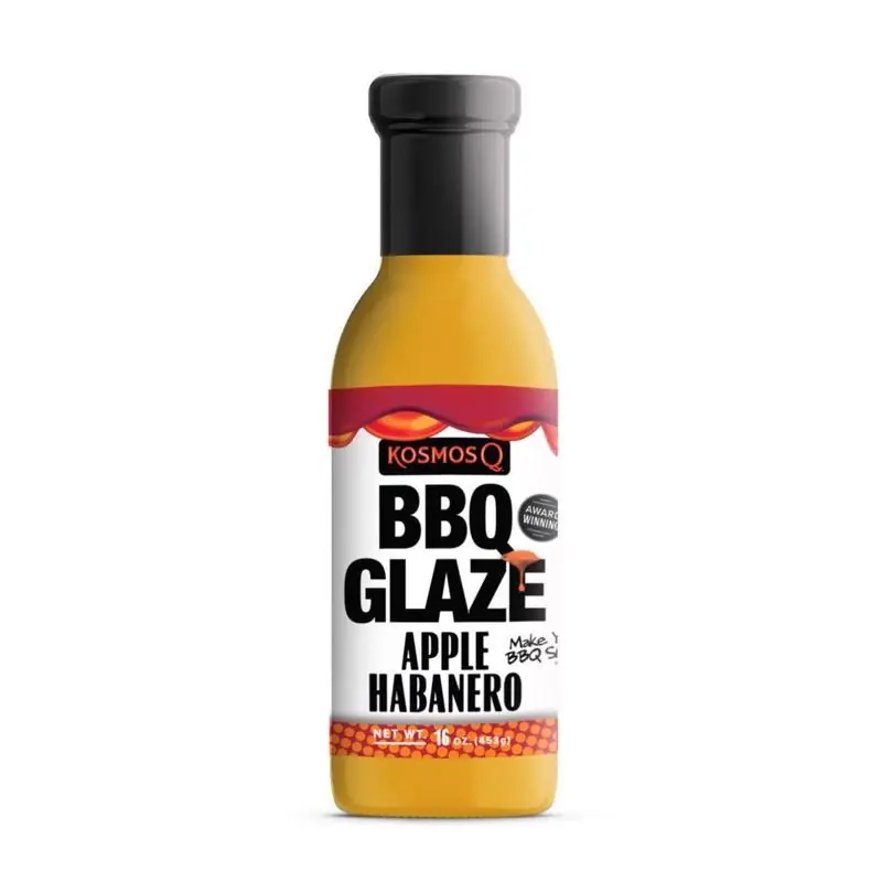 16 Oz Rib Glaze Apple Habanero Bbq Sauce - Sweet & Spicy Flavor