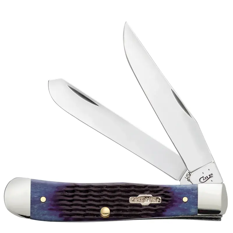 Blue Bone Rogers Corn Cob Jig Trapper Pocket Knife