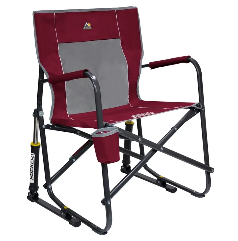 Freestyle Rocker Rocking Chair - Portable, Easy-fold Design, Cinnamon Color