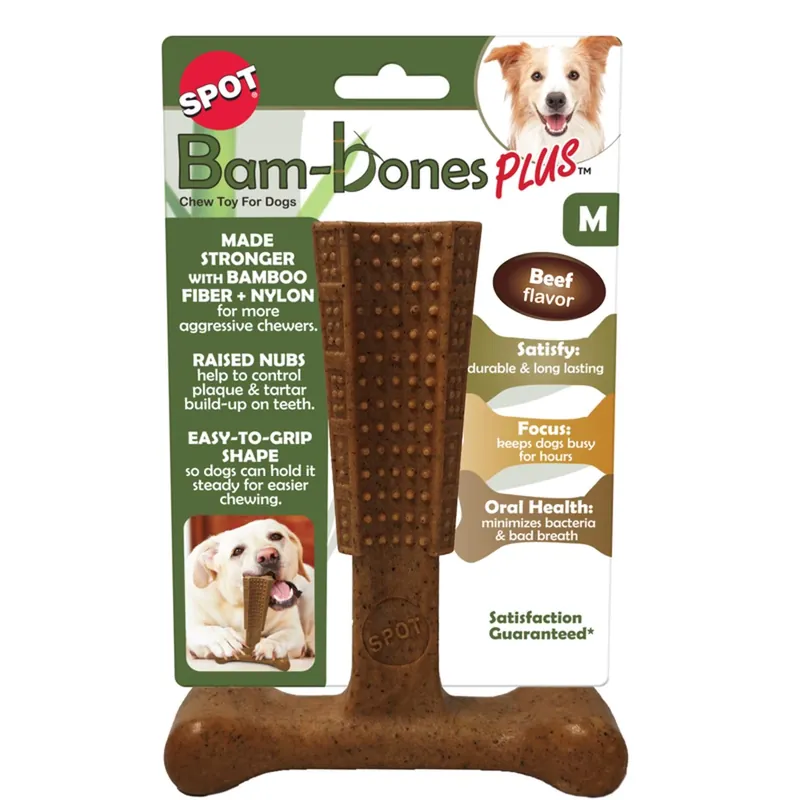 Spot Bam-bones Plus Beef Chews For Dogs 6 In. 1 Pk