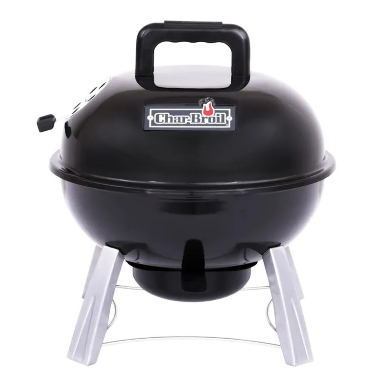 14 In. Portable Charcoal Grill With Porcelain Coated Grates