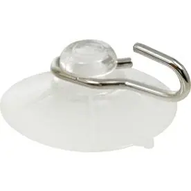 HILLMAN Clear Removable Cup/Picture Hook 4 Pc