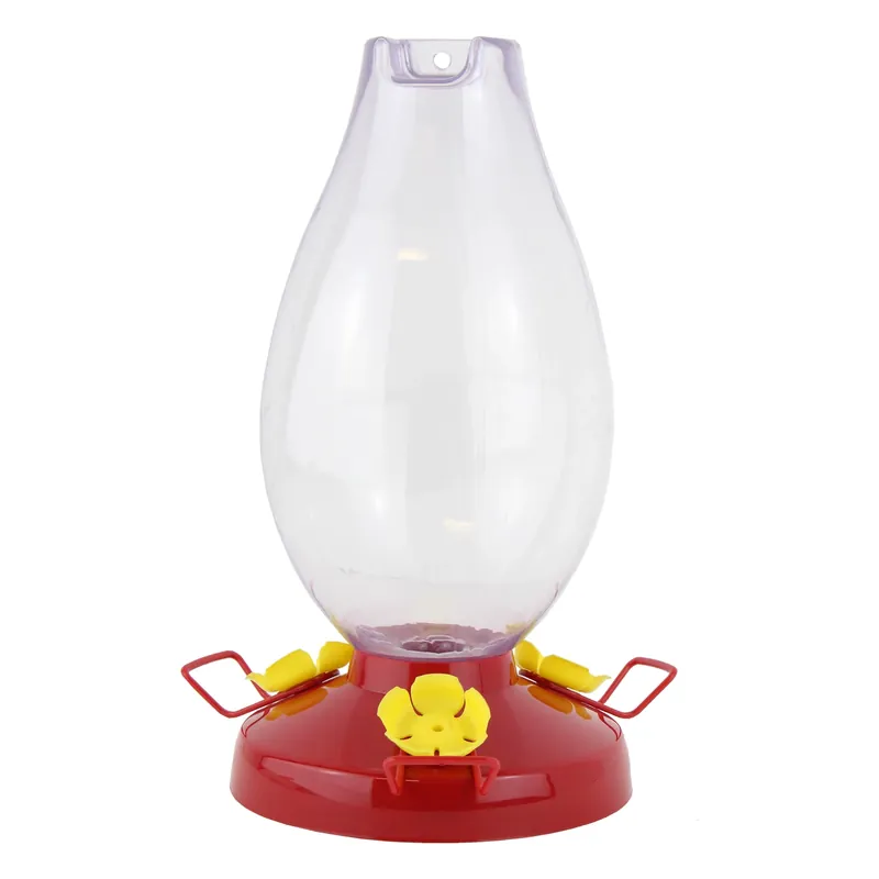 Hummingbird 33 Oz Plastic Rounded Vase Nectar Feeder With 3 Ports