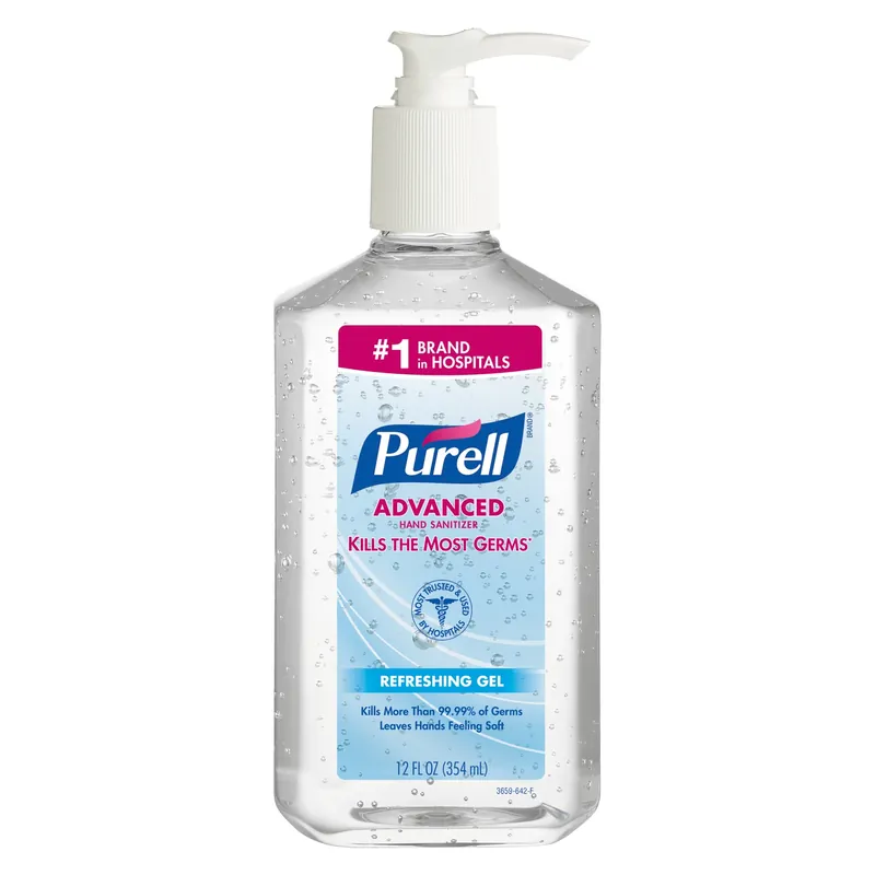 Advanced Hand Sanitizer Refreshing Gel, Clean Scent, 12 Oz.