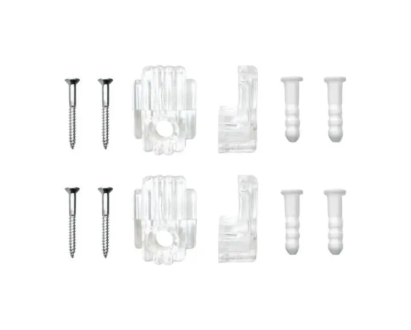 Hanger Mirror Holder Clip 20 Lb Capacity, 12 Pieces, Model Mc-18