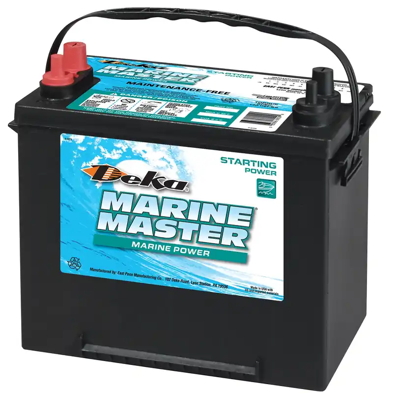 Marine Master 12-volt 550 Cca Starting Battery, Left Front Positive Terminal