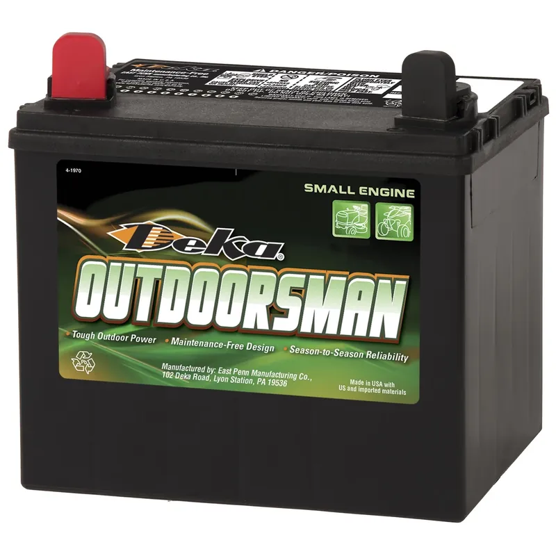 Outdoorsman 12-volt Small Engine Battery 230 Cca, Left Front Positive Terminal