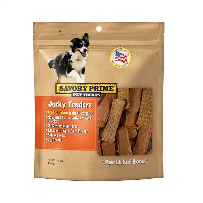 Savory Prime USA Tenders Chicken Grain Free Jerky Tenders For Dogs 16 Oz
