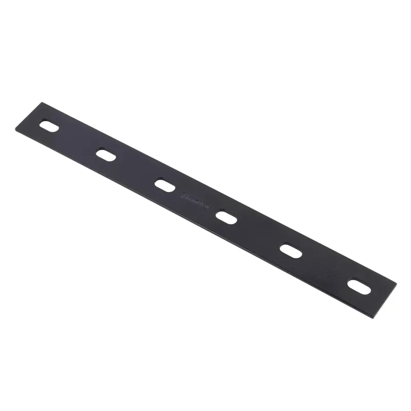 1/8 In. H X 1.5 In. W X 14 In. L Black Steel Mending Plate