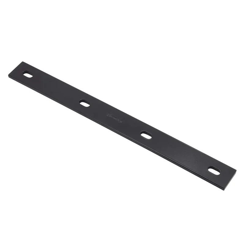 1/4 In. H X 1.5 In. W X 16 In. L Black Steel Mending Plate