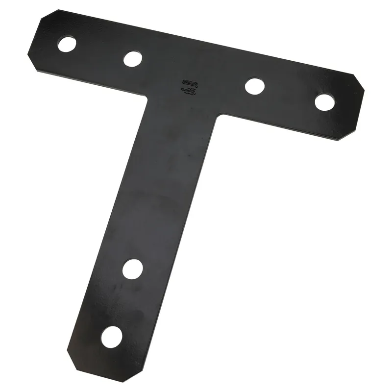 T-Plate, Black, 12 X 12 In.