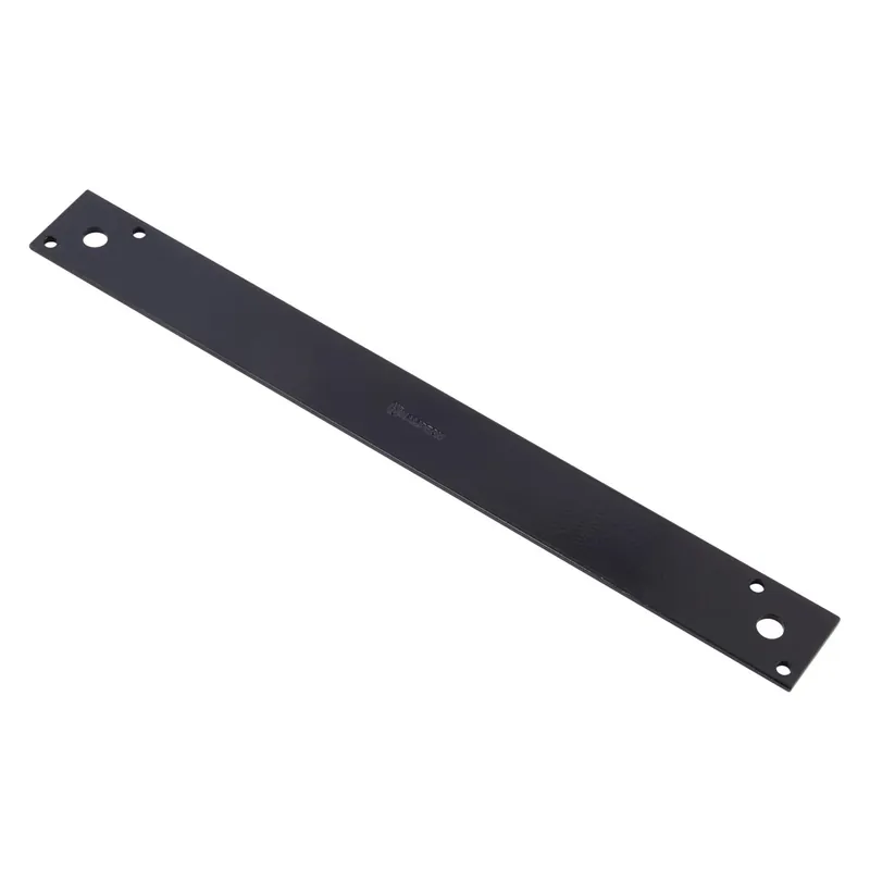 14 In. H X 1.5 In. W X 1/8 In. D Black Steel Strap Brace