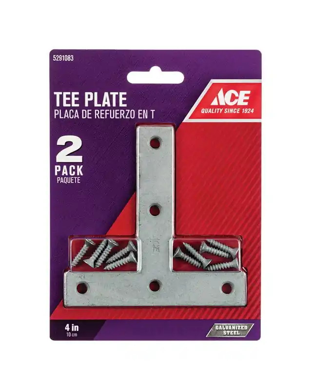 Ace 4 In. H X 4.75 In. W X 4 In. D Steel Tee Plate