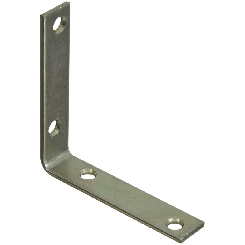 National Hardware 3-1/2 In. H X 3/4 In. W X 0.08 In. D Zinc-Plated Steel Inside Corner Brace