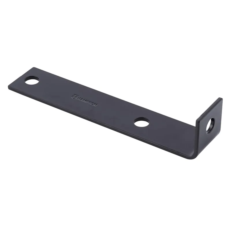 1.5 In. H X 7.5 In. W X 1/8 In. D Black Steel Inside/outside Corner Brace