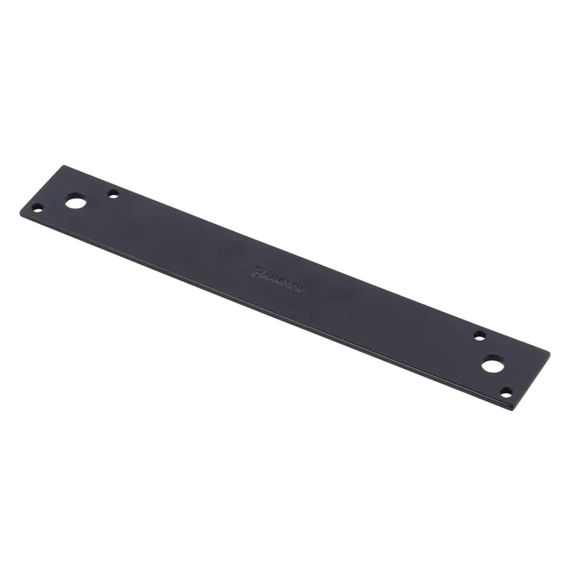 10 In. H X 1.5 In. W X 1/8 In. D Black Steel Strap Brace