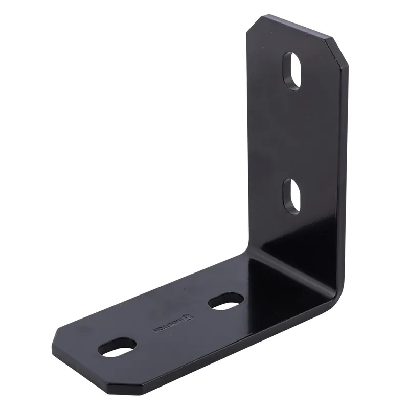 3 In. H X 6.25 In. W X 1/4 In. D Black Steel Inside/outside Corner Brace