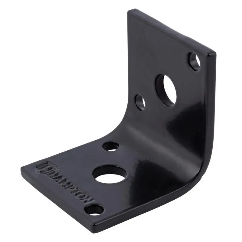 Hampton Black Steel Corner Brace – 1.5" H X 1.65" W X 1/8" D – Inside/Outside