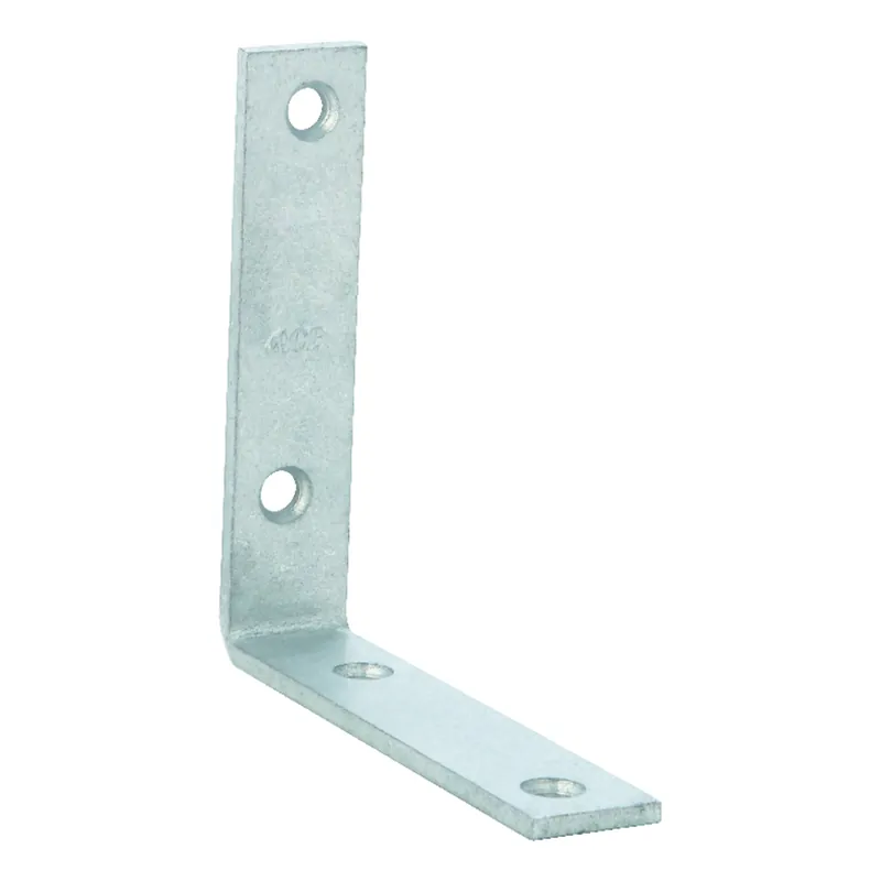 4 In. H X 0.875 In. W X 4 In. D Galvanized Steel Inside L Corner Brace