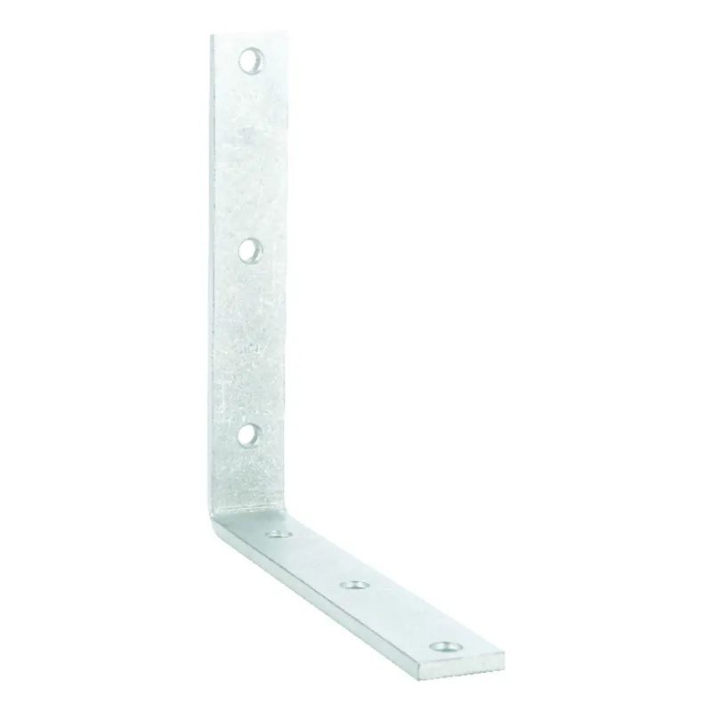 8 In. H X 1.25 In. W X 8 In. D Galvanized Steel Inside L Corner Brace