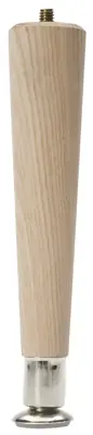 Round Taper Table Leg, 7.5 In.