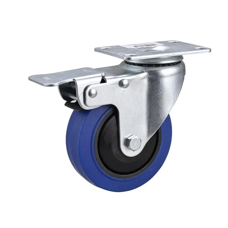 Projex 4 In. D Swivel Soft Rubber Caster 265 Lb 1 Pk