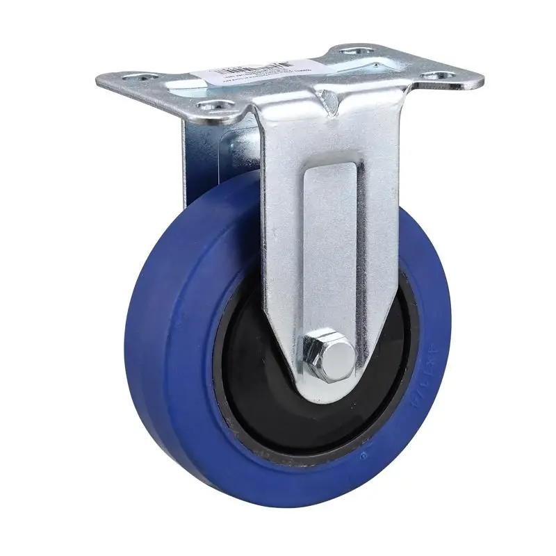 Projex 4 In. D Soft Rubber Rigid Caster 265 Lb 1 Pk