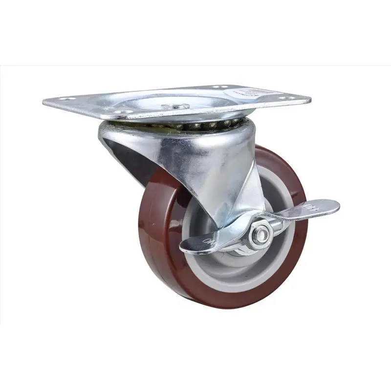 Projex 4 In. D Swivel Hard Rubber Caster 255 Lb 1 Pk