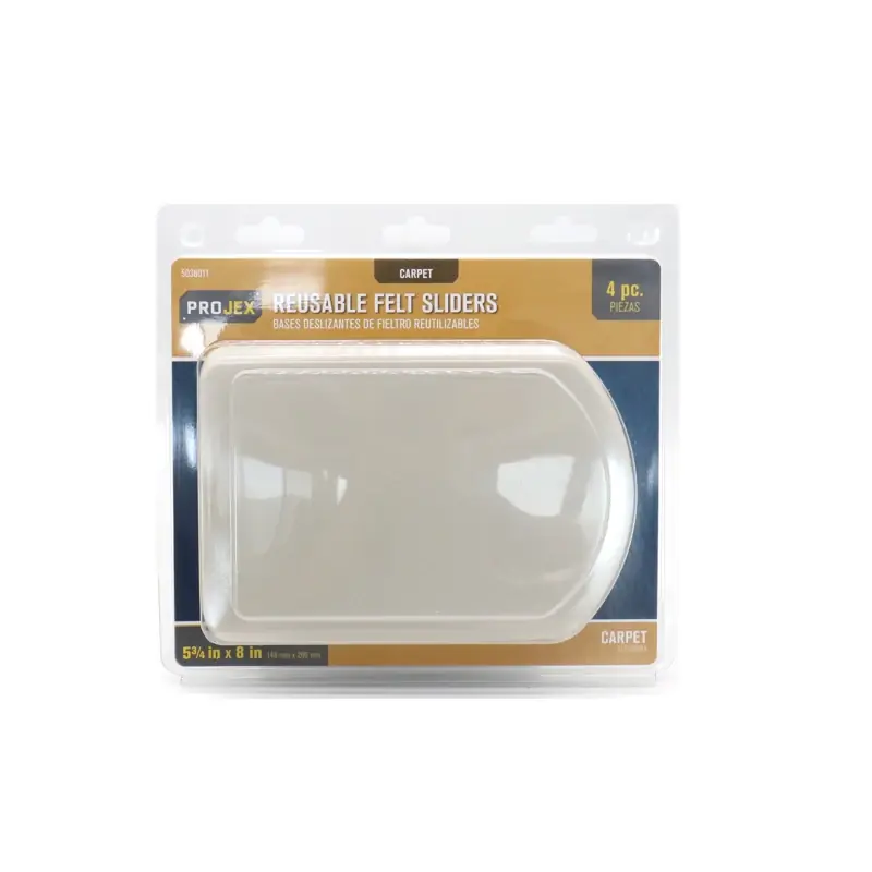 Projex White 1 In. Adhesive Plastic Chair Glide 4 Pk