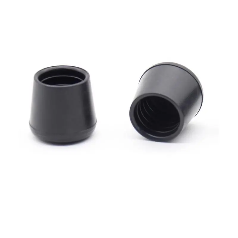 Projex Rubber Leg Tip Black Round 1-1/4 In. W 2 Pk