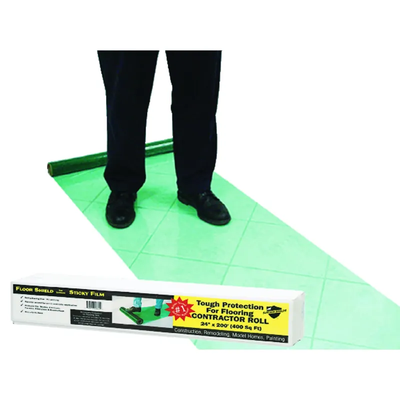 Surface Shields Self-Adhering Protective Film 3 Mil X 24 In. W X 200 Ft. L Polyethylene Green 1 Pk