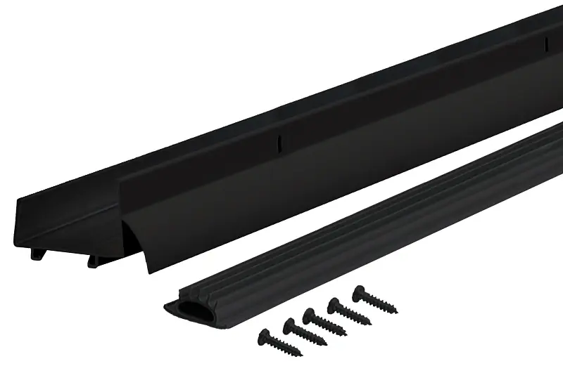 M-D Building Products Black Aluminum Door Bottom For Doors 36 In. L X 1.38 In.