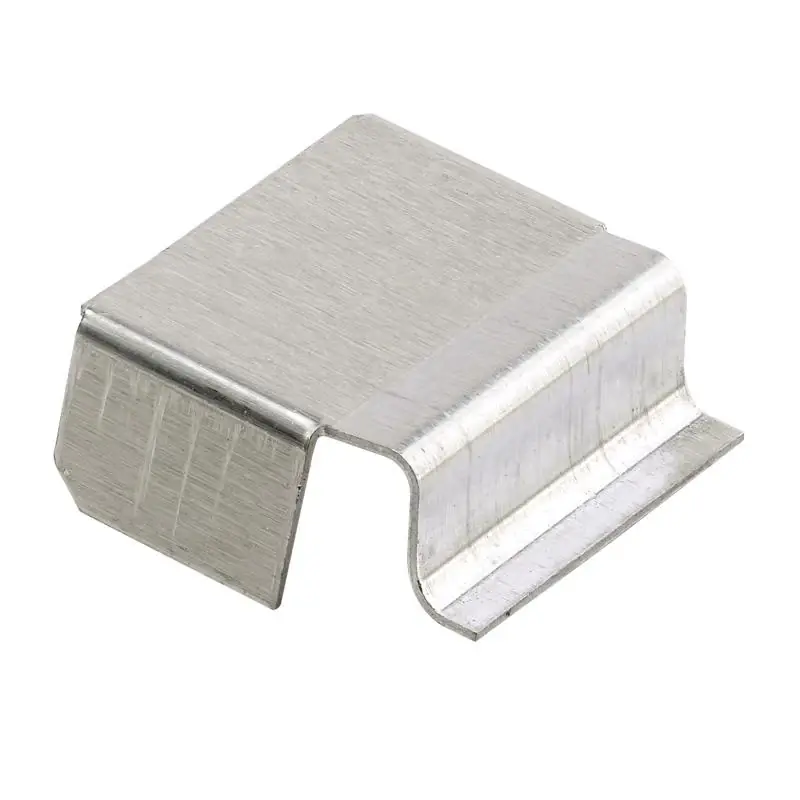 Prime-Line Mill Silver Aluminum 1/2 In. W X 5/8 In. L Spreader Bar 100 Pk